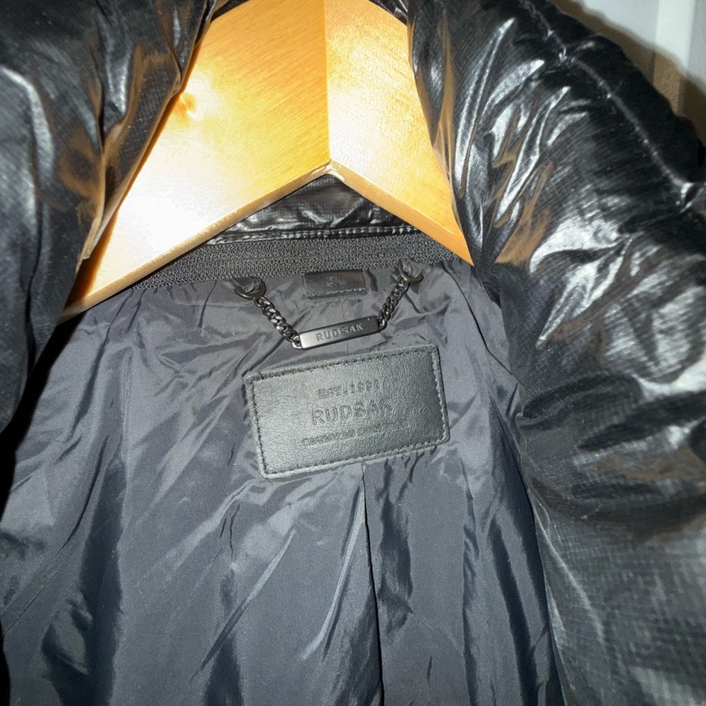 RUDSAK Men's Black Trench Coat - Picture 4 of 4